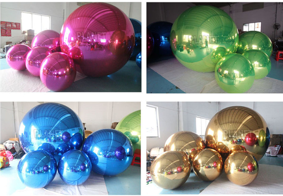 Festival gigante inflável espelho bola comercial PVC decorativo