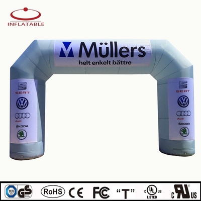 Promoção Impressão UV Logotipo Impresso Oxford Custom Arco Inflavel Gigante Arcos Inflaveis com luz LED