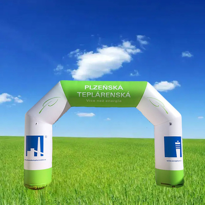 Eventos de corrida Arco de acabamento inflavel Sublimação de corante térmico personalizado Arco de acabamento inflavel