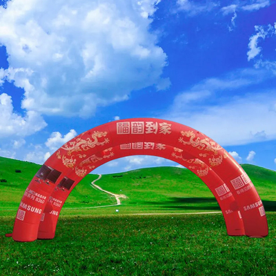 Eventos de corrida Arco de acabamento inflavel Sublimação de corante térmico personalizado Arco de acabamento inflavel