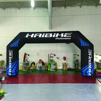 Arco esportivo inflável gigante ao ar livre arco de corrida para diversão de competição