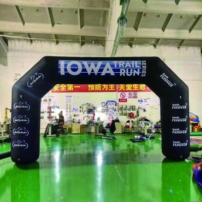 Arco esportivo inflável gigante ao ar livre arco de corrida para diversão de competição