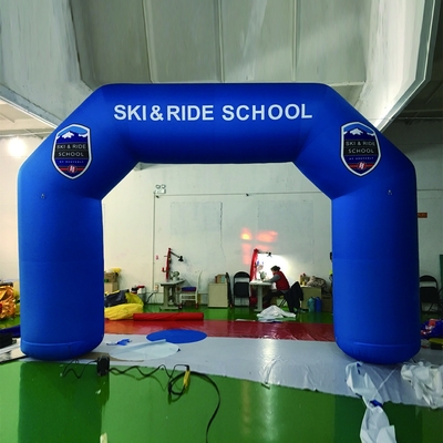 Arco esportivo inflável gigante ao ar livre arco de corrida para diversão de competição
