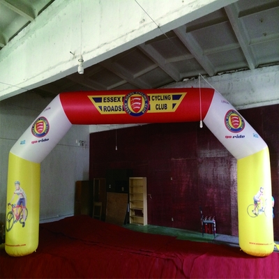 Arco esportivo inflável gigante ao ar livre arco de corrida para diversão de competição