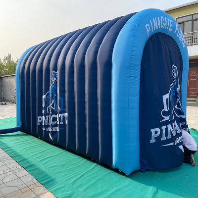Impressão digital completa Inflável gigante Túnel personalizado ao ar livre Inflável canal inflável publicidade para eventos esportivos