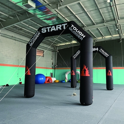 Melhor entrada esportiva de arco-íris gigante arcos de publicidade infláveis com balão porta de partida para decoração de Halloween
