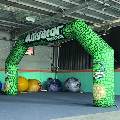 Eventos ao ar livre personalizados Linha de chegada Arco de partida de corrida inflável Arco de entrada inflável Arco de publicidade esportiva