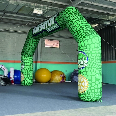 Eventos ao ar livre personalizados Linha de chegada Arco de partida de corrida inflável Arco de entrada inflável Arco de publicidade esportiva