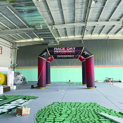 Outdoor Custom Full Printing Start Finish Line Arco inflável para publicidade
