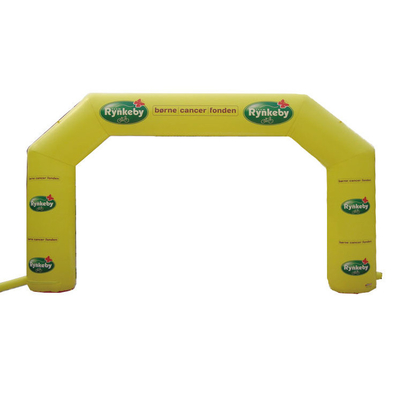 Logotipo personalizado Big Race casamento inflável Linha de chegada arco festa para evento ao ar livre