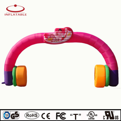 Venda Quente Maratona Arco Inflavel Impressão UV Logotipo Impresso Oxford Custom Arcos Inflaveis Gigantes