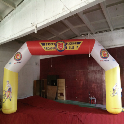 Logotipo de impressão personalizado Arco esportivo gigante para arredores inflável Arco de corrida para competição