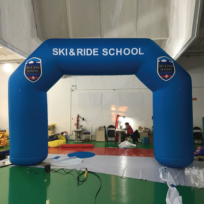 Logotipo de impressão personalizado Arco esportivo gigante para arredores inflável Arco de corrida para competição