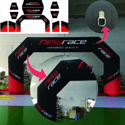 Arco personalizado Publicidade ao ar livre Arco inflável Led Arco inflável Arco de corrida de entrada