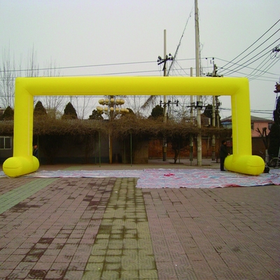Arco de publicidade colorido inflável de impressão completa de cor portão guindaste porta inflável