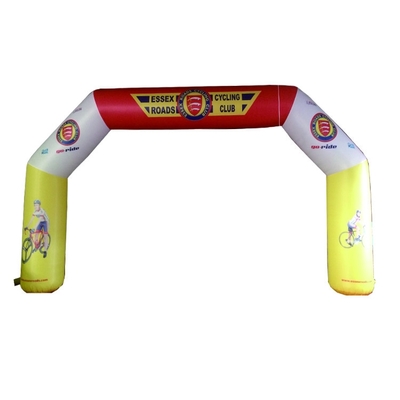 China fábrica original preço barato publicidade ao ar livre evento de Natal luz LED arco de entrada inflável porta para decoração