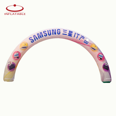 logotipo colorido impressão digital arco inflável / arco de porta para eventos de corrida, esportes de partida, linha final, arco de corrida inflável