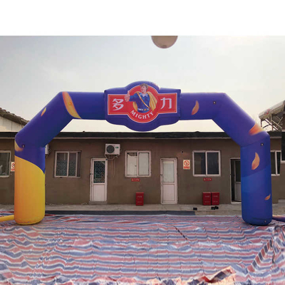Impressão de logotipo de tamanho personalizado Publicidade ao ar livre Arco inflável para evento esportivo