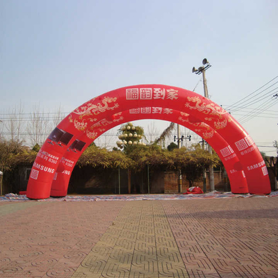 Impressão de logotipo de tamanho personalizado Publicidade ao ar livre Arco inflável para evento esportivo