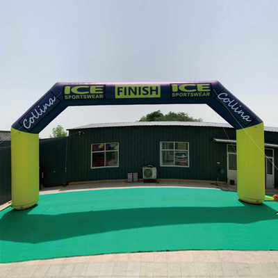Impressão de logotipo de tamanho personalizado Publicidade ao ar livre Arco inflável para evento esportivo