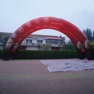 Impressão de logotipo de tamanho personalizado Publicidade ao ar livre Arco inflável para evento esportivo