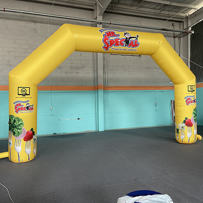 Alta Qualidade Costume Publicidade Barata Arco de corrida inflável Arco de partida e de chegada para eventos esportivos