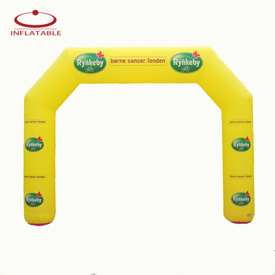 Novo design de publicidade circular ao ar livre arco inflável com impressão de logotipo verlcro para promoção de marca de eventos desportivos