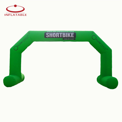 Novo design de publicidade circular ao ar livre arco inflável com impressão de logotipo verlcro para promoção de marca de eventos desportivos