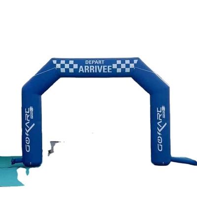 Porta de entrada com arco de acabamento inflável Certificado CE com luz LED