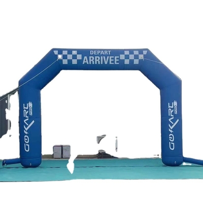 Porta de entrada com arco de acabamento inflável Certificado CE com luz LED