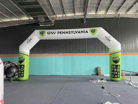 Arco de acabamento inflável clássico Impressão personalizada Linha de acabamento Arco de expansão