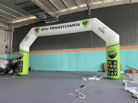 Arco de acabamento inflável clássico Impressão personalizada Linha de acabamento Arco de expansão