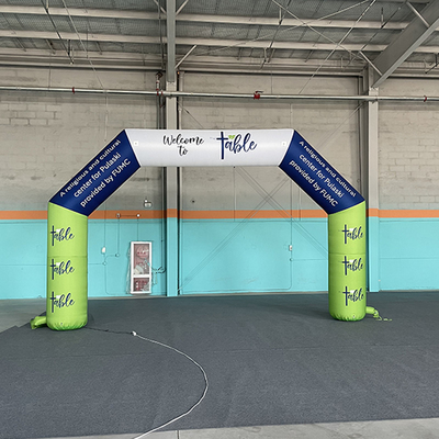 Linha de chegada inflável personalizada para competição