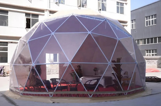 Novos Chegados 4 a 6 Pessoas 850g PVC Tecido Hotel Tenda Luxo Jardim Iglu Dome