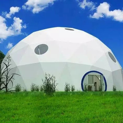 Venda quente tecido PVC transparente festa de casamento acampamento casa de tenda geodésico cúpula