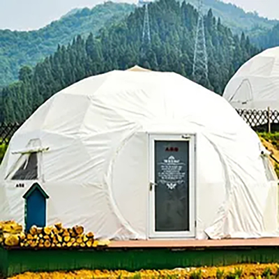 Venda quente tecido PVC transparente festa de casamento acampamento casa de tenda geodésico cúpula