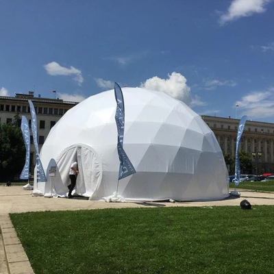 Novo design de luxo ao ar livre acampamento sala de estar de PVC glamping dome resort tenda hotel