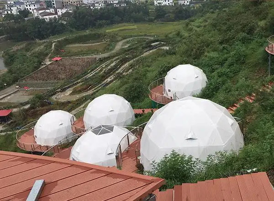Localização de luxo Igloo Glamping tenda geodésica de cúpula