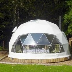 Single aquecido luxo acampamento clara cúpula iglu eventos festa tenda fabricante