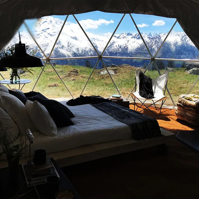 Casa Preço Retardante de Chama Meia Esfera Círculo Circular Tenda Geodésica Dom