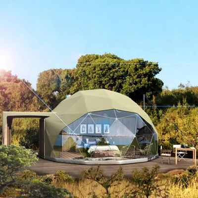 Luxo ao ar livre 8m Diâmetro dossel à prova d'água safari glamping resort hotel redondo tenda geodésica de cúpula