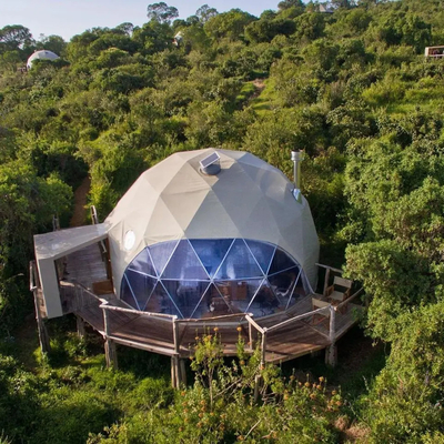 grande luxo ao ar livre impermeável glamping 6m geodésico tenda de cúpula hotel