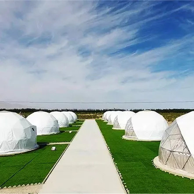 grande luxo ao ar livre impermeável glamping 6m geodésico tenda de cúpula hotel