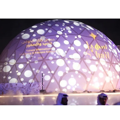 Tenda de acampamento ao ar livre à prova d'água Exposição itinerante transparente