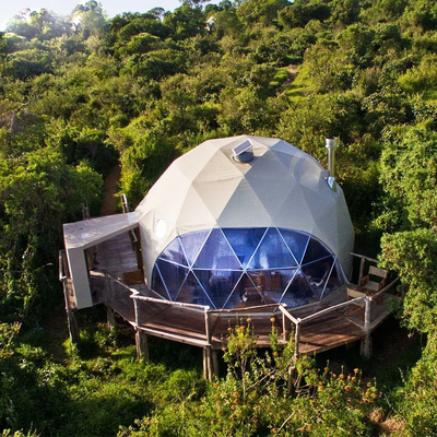 Diâmetro 6m Glamping Igloo Tenda Redonda Transparente de Luxo Gigante