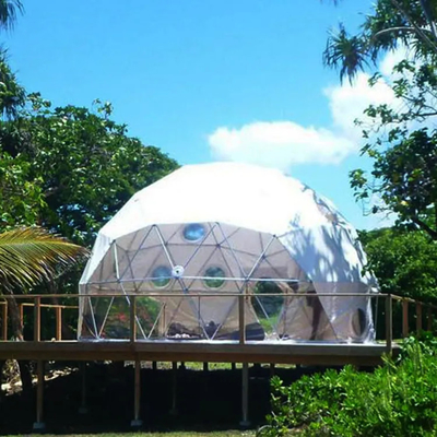 Diâmetro 6m Glamping Igloo Tenda Redonda Transparente de Luxo Gigante