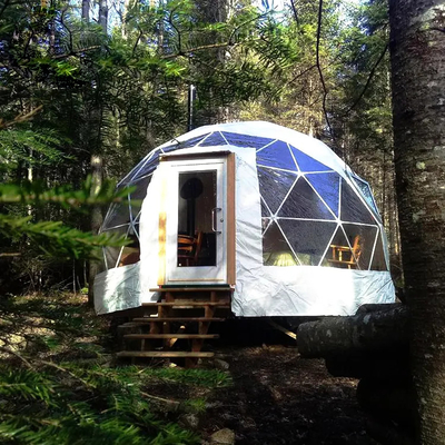 Tenda de dom inflável de 4 metros luxuosa tenda de acampamento ao ar livre iglu