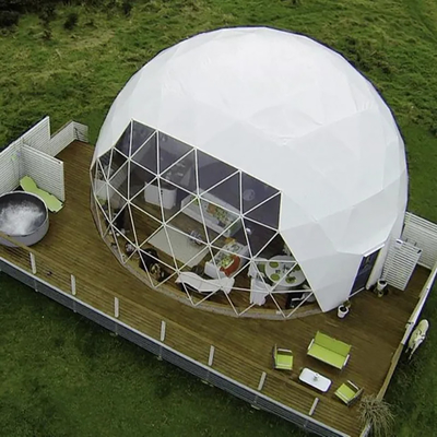 Tenda de cúpula de iglu inflável esférica grande ODM ao ar livre geodésico