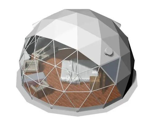 Tenda de dom inflável transparente Tendas de acampamento geodésicas para famílias de inverno