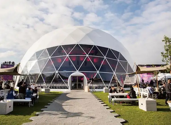 Tenda de dom inflável pesada 500 pessoas Tenda de acampamento à prova d'água